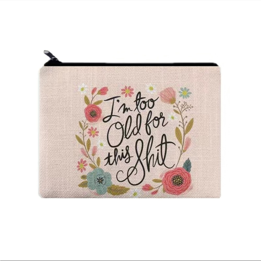 Fun canvas pouch!
